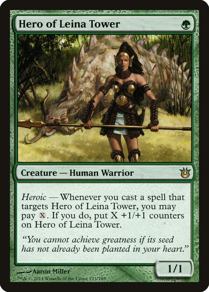 Hero of Leina Tower [Born of the Gods] Magic: The Gathering