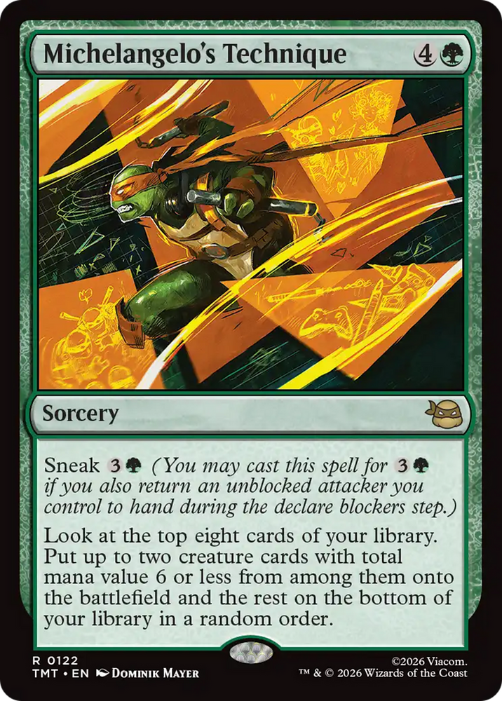 Michelangelo's Technique [Teenage Mutant Ninja Turtles] Magic: The Gathering