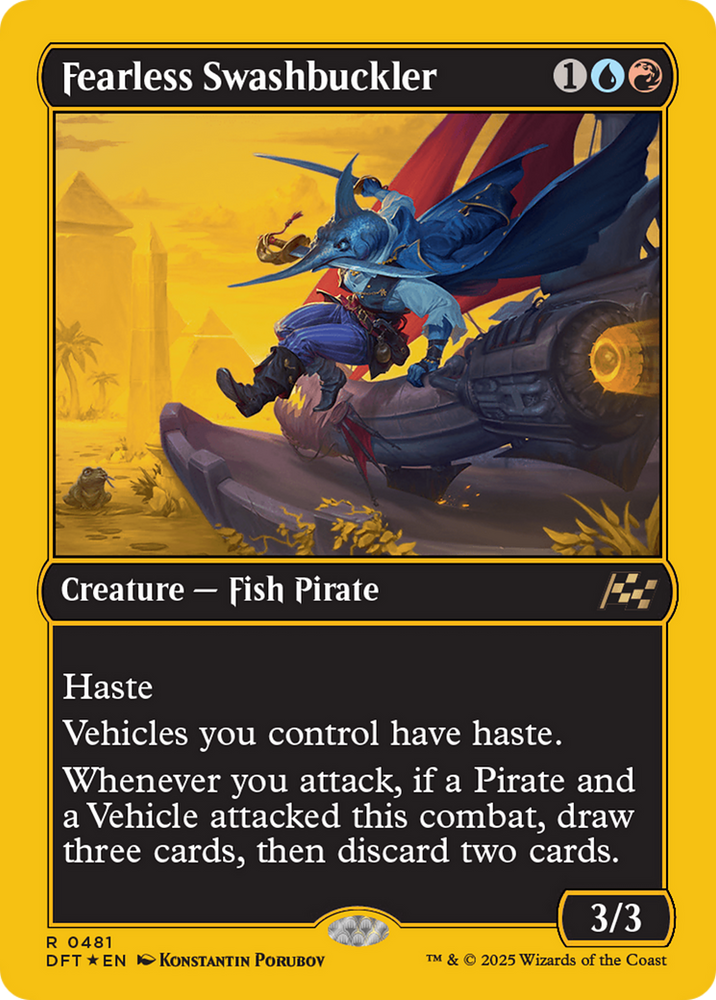 Fearless Swashbuckler (First-Place Foil) [Aetherdrift] Magic: The Gathering