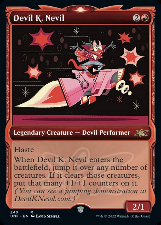 Devil K. Nevil (Showcase) [Unfinity] Magic: The Gathering