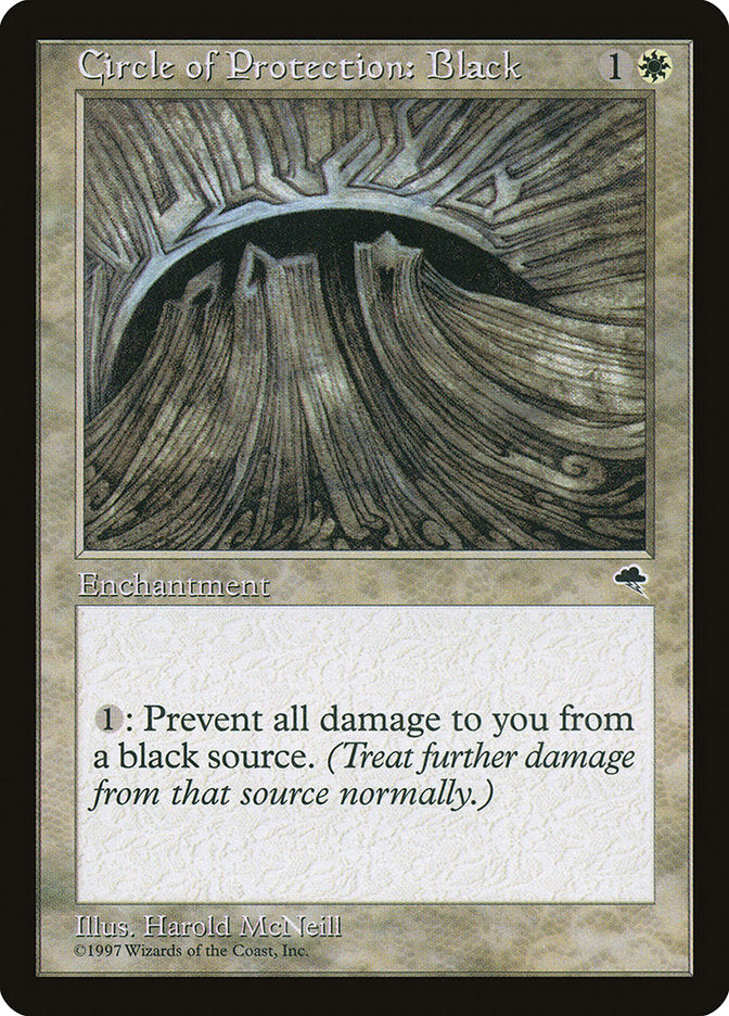 Circle of Protection: Black [Tempest] Magic: The Gathering