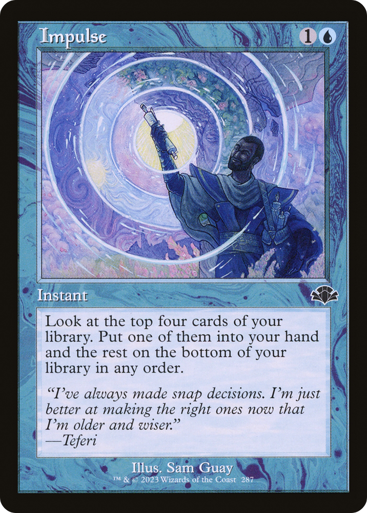 Impulse (Retro) [Dominaria Remastered] Magic: The Gathering