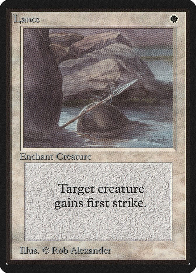 Lance [Beta Edition] Magic: The Gathering