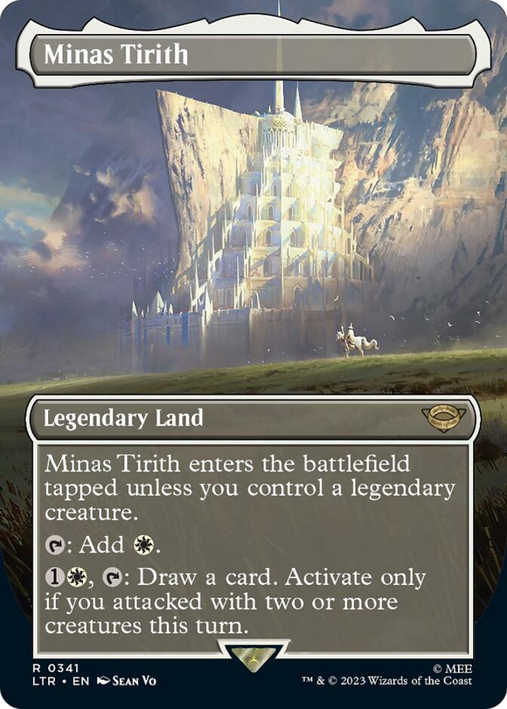 Minas Tirith (Borderless Alternate Art) (341) [The Lord of the Rings: Tales of Middle-Earth] Magic: The Gathering
