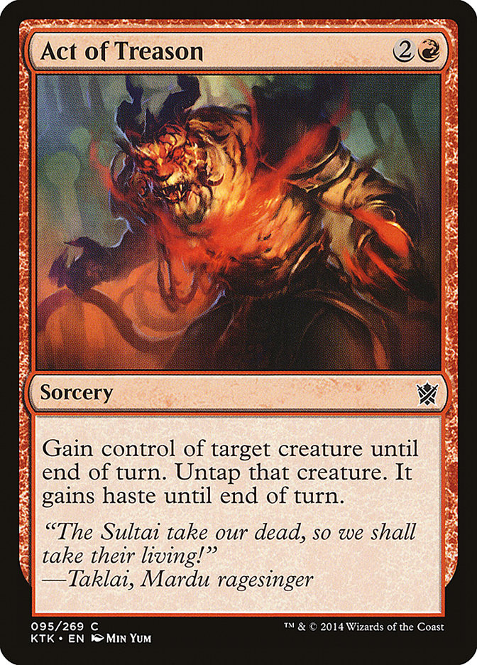 Act of Treason [Khans of Tarkir] Magic: The Gathering