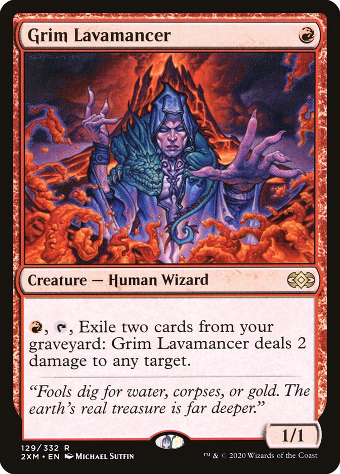Grim Lavamancer [Double Masters] Magic: The Gathering