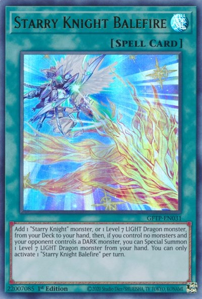 Starry Knight Balefire [GFTP-EN031] Ultra Rare - Yugioh Cards For Your TCG Needs!