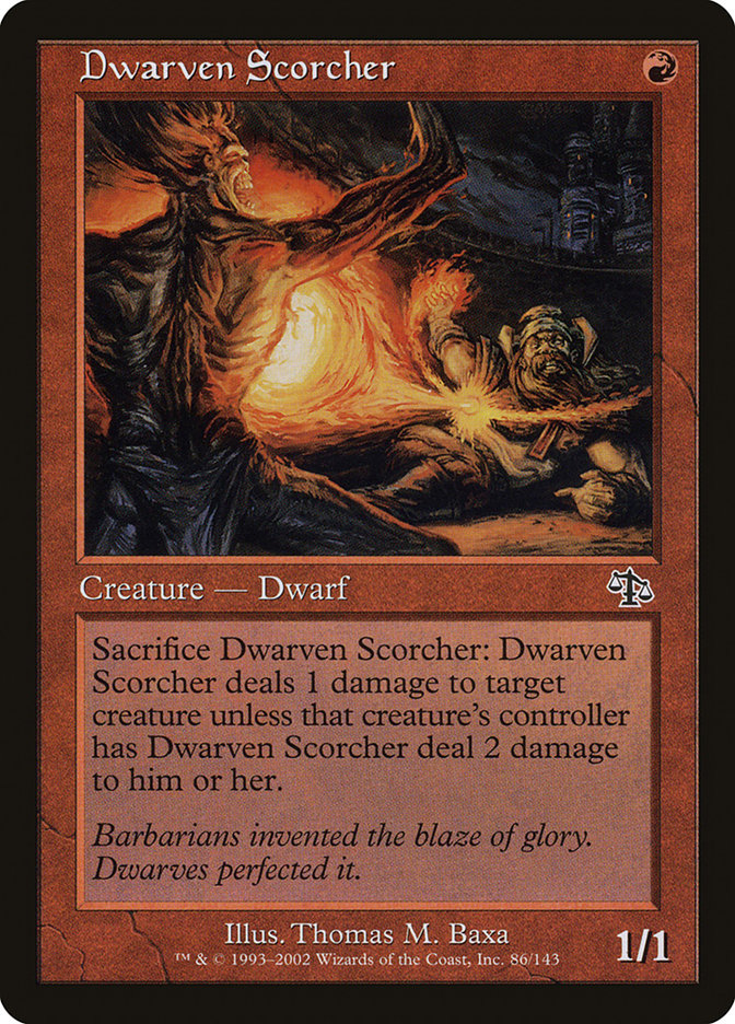 Dwarven Scorcher [Judgment] Magic: The Gathering