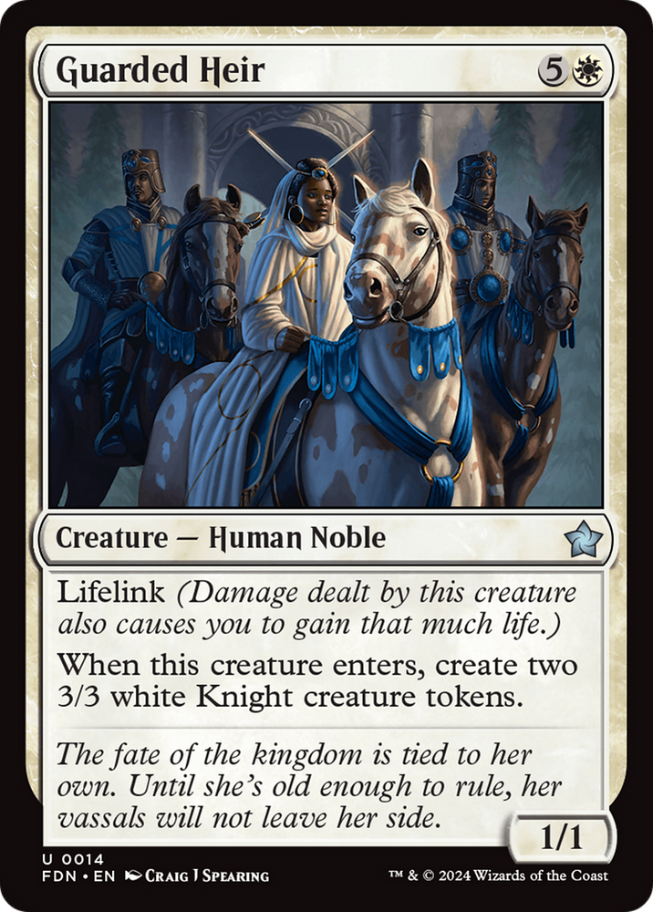 Guarded Heir [Foundations] Magic: The Gathering