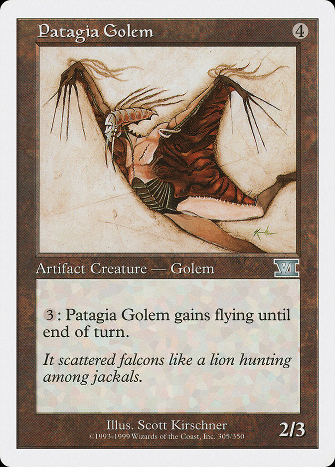 Patagia Golem [Classic Sixth Edition] Magic: The Gathering
