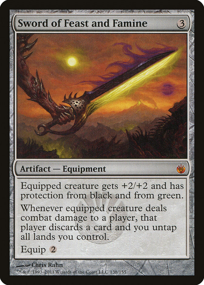 Sword of Feast and Famine [Mirrodin Besieged] Magic: The Gathering