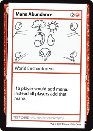Mana Abundance (2021 Edition) [Mystery Booster Playtest Cards] Magic: The Gathering