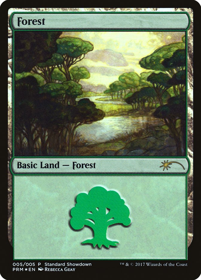 Forest (Rebecca Guay) [Standard Showdown Promos] Magic: The Gathering