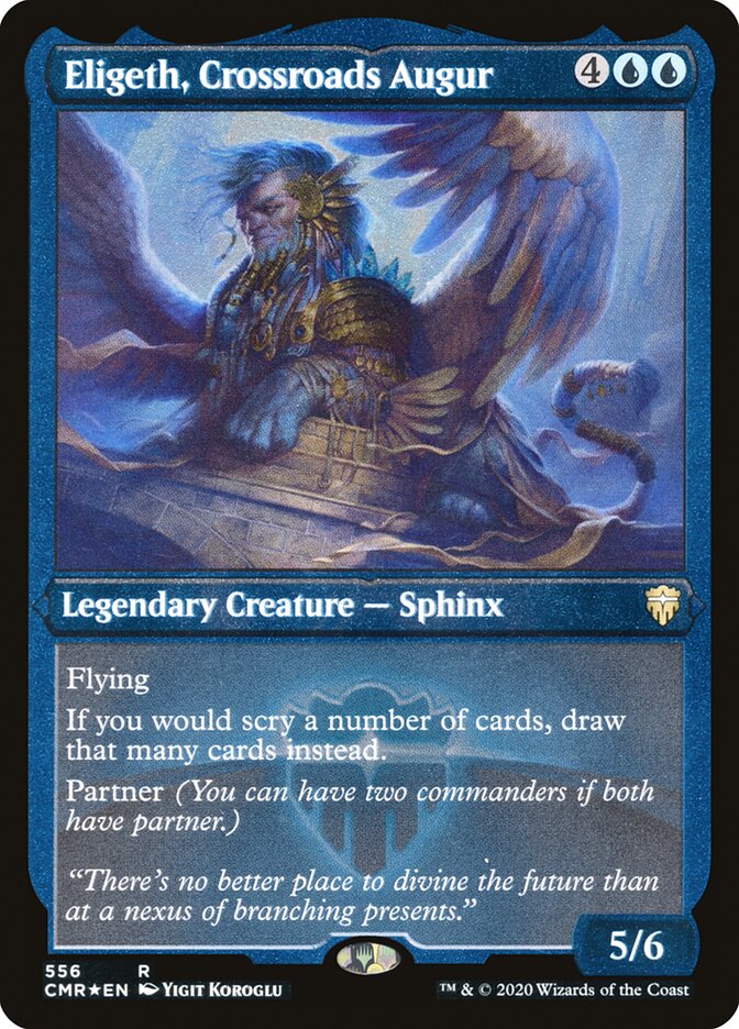 Eligeth, Crossroads Augur (Etched) [Commander Legends] Magic: The Gathering