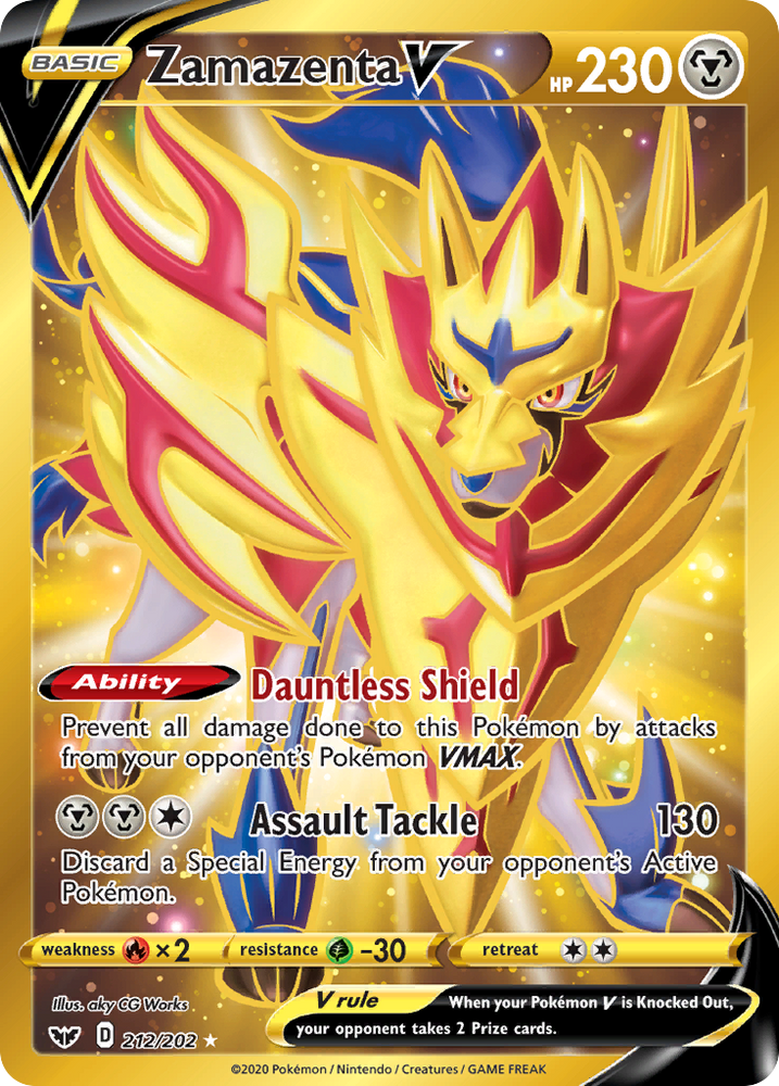 Zamazenta V (212/202) [Sword & Shield: Base Set] Pokémon