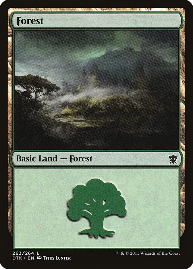 Forest (263) [Dragons of Tarkir] Magic: The Gathering