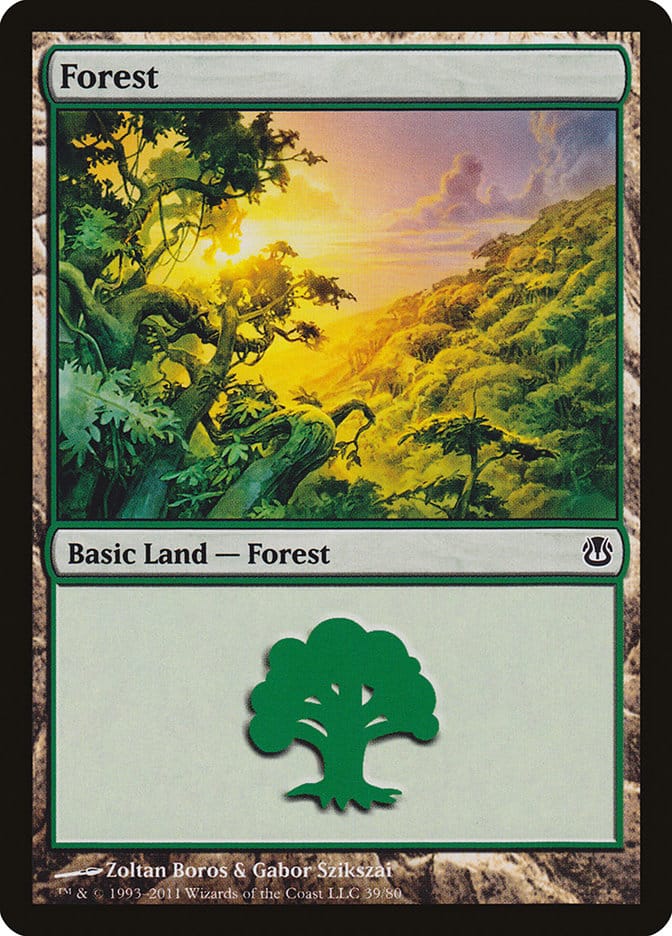 Forest (39) [Duel Decks: Ajani vs. Nicol Bolas] Magic: The Gathering