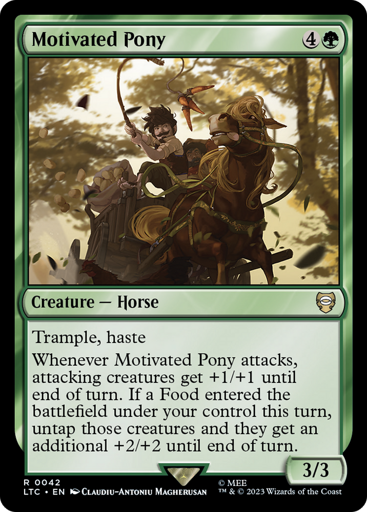 Motivated Pony [The Lord of the Rings: Tales of Middle-Earth Commander] Magic: The Gathering