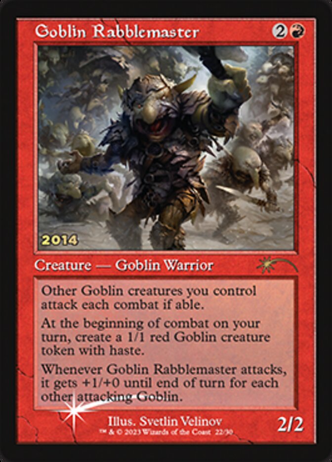 Goblin Rabblemaster [30th Anniversary Promos] Magic: The Gathering