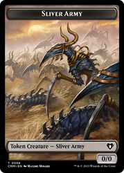 Sliver Army // Sliver Double-Sided Token [Commander Masters Tokens] Magic: The Gathering