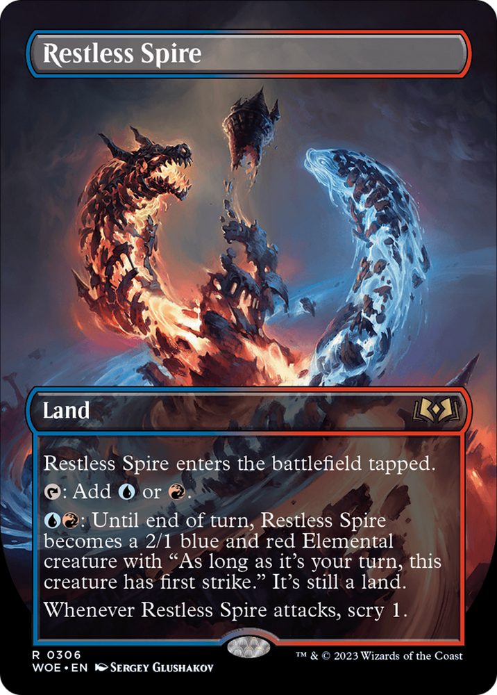 Restless Spire (Borderless) [Wilds of Eldraine] Magic: The Gathering