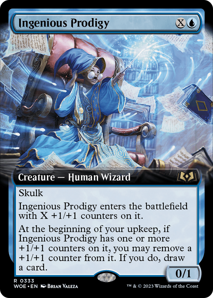 Ingenious Prodigy (Extended Art) [Wilds of Eldraine] Magic: The Gathering