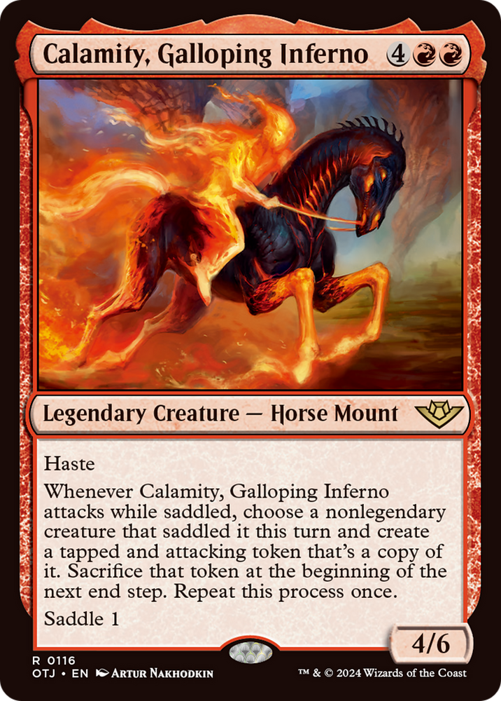 Calamity, Galloping Inferno [Outlaws of Thunder Junction] Magic: The Gathering