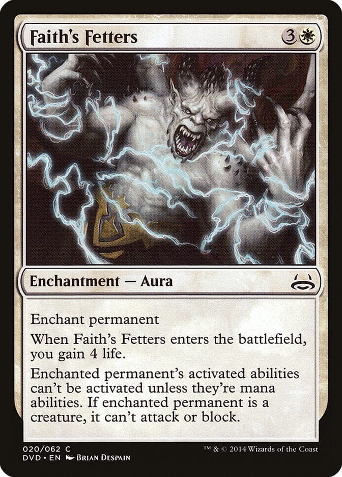 Faith's Fetters (Divine vs. Demonic) [Duel Decks Anthology] Magic: The Gathering
