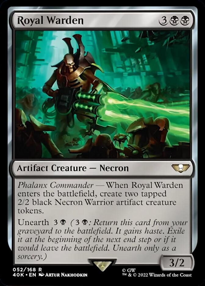 Royal Warden (Surge Foil) [Warhammer 40,000] Magic: The Gathering