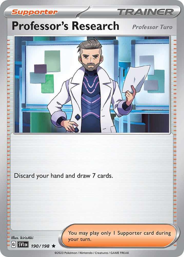 Professor's Research (190/198) (Theme Deck Exclusive) [Scarlet & Violet: Base Set] Pokémon