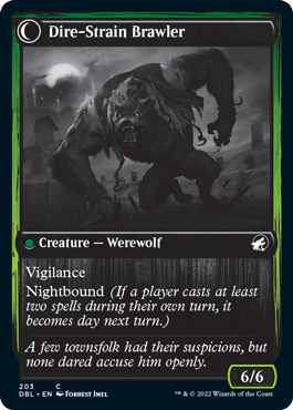 Tireless Hauler // Dire-Strain Brawler [Innistrad: Double Feature] Magic: The Gathering