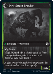 Tireless Hauler // Dire-Strain Brawler [Innistrad: Double Feature] Magic: The Gathering