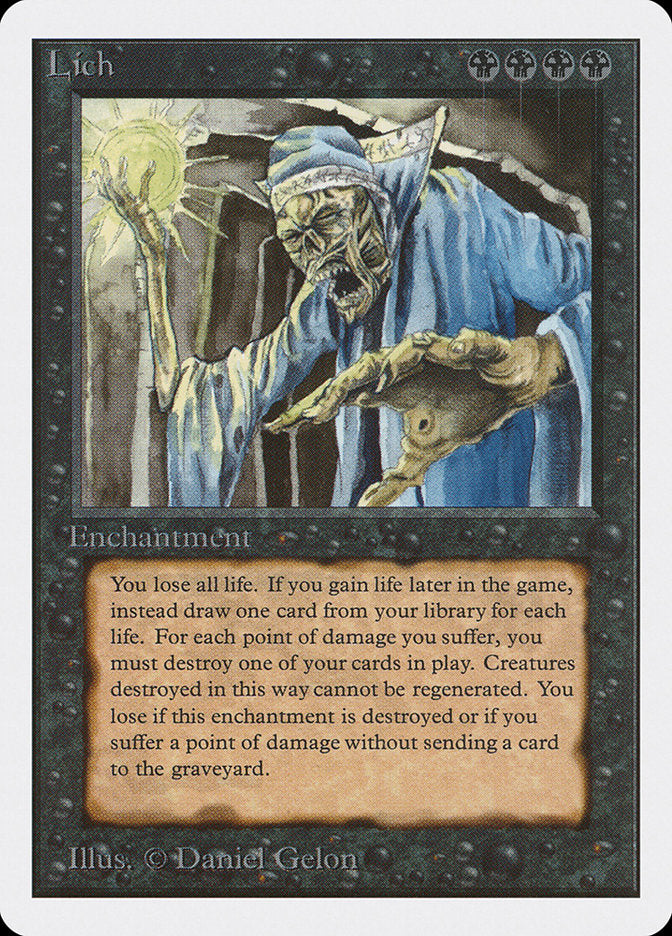 Lich [Unlimited Edition] Magic: The Gathering