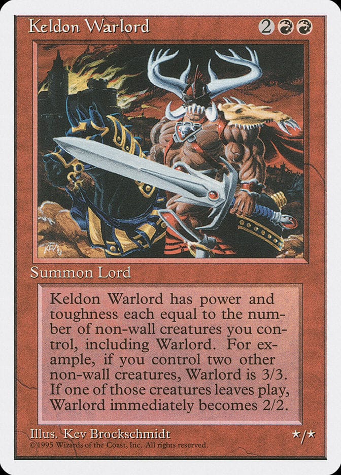 Keldon Warlord [Fourth Edition] Magic: The Gathering