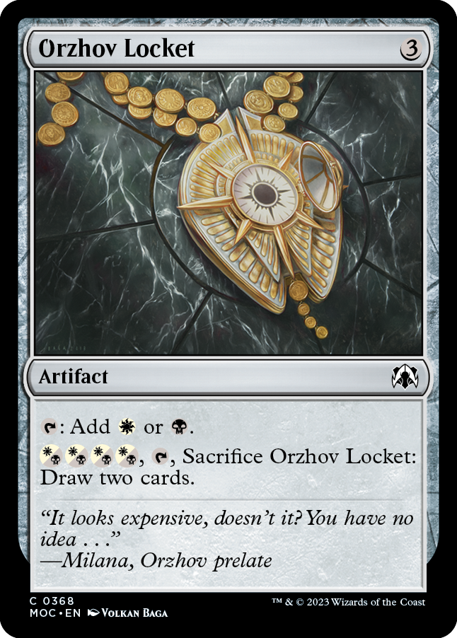 Orzhov Locket [March of the Machine Commander] Magic: The Gathering