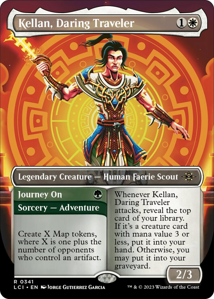 Kellan, Daring Traveler (Borderless) [The Lost Caverns of Ixalan] Magic: The Gathering