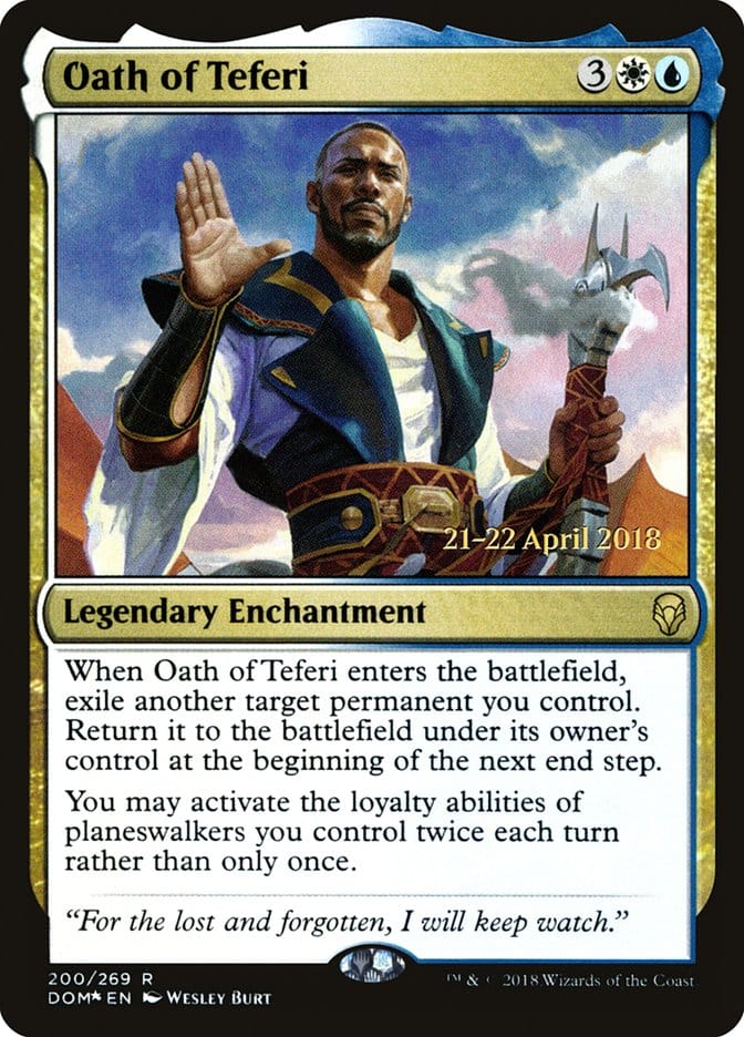 Oath of Teferi [Dominaria Prerelease Promos] Magic: The Gathering