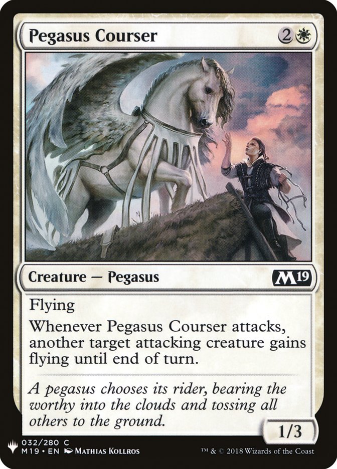 Pegasus Courser [Mystery Booster] Magic: The Gathering