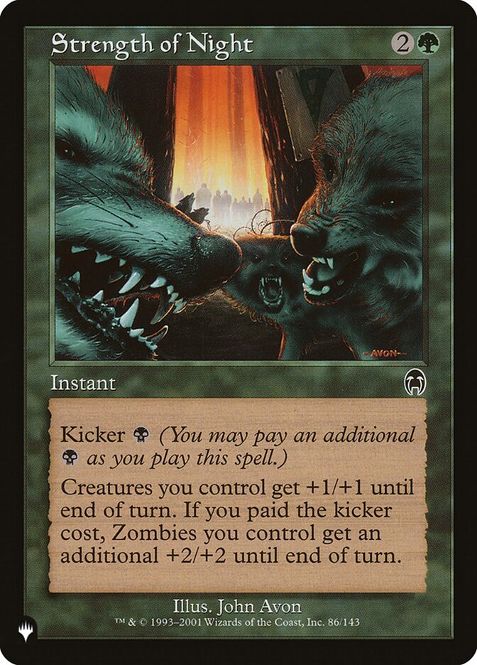 Strength of Night [The List] Magic: The Gathering