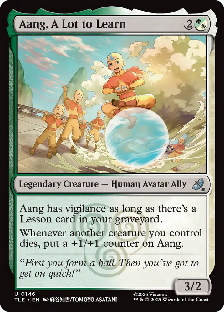 Aang, A Lot to Learn [Avatar: The Last Airbender: Eternal-Legal] Magic: The Gathering