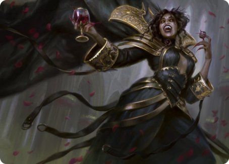 Bloodcrazed Socialite Art Card [Innistrad: Crimson Vow Art Series] Magic: The Gathering