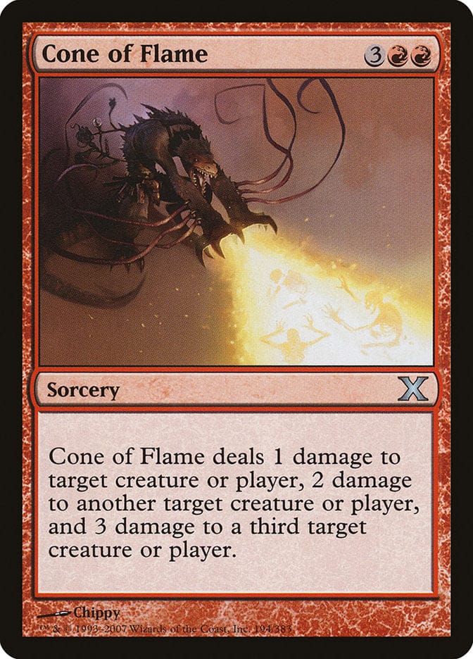 Cone of Flame [Tenth Edition] Magic: The Gathering