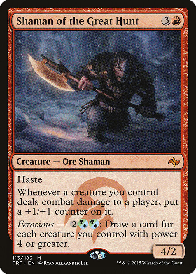 Shaman of the Great Hunt [Fate Reforged] Magic: The Gathering