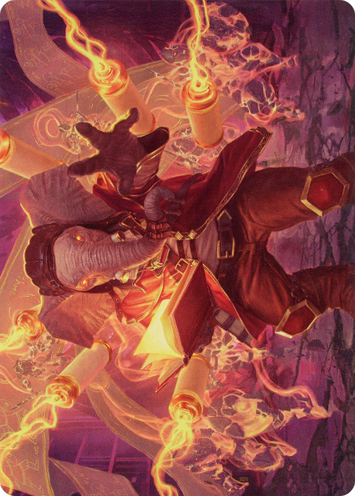 Quintorius, Loremaster Art Card (52) [March of the Machine Art Series] Magic: The Gathering