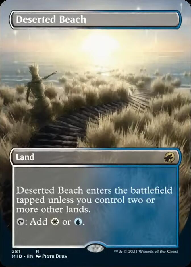 Deserted Beach (Borderless Alternate Art) [Innistrad: Midnight Hunt] Magic: The Gathering