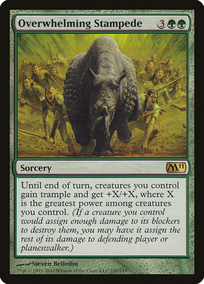Overwhelming Stampede [Magic 2011] Magic: The Gathering
