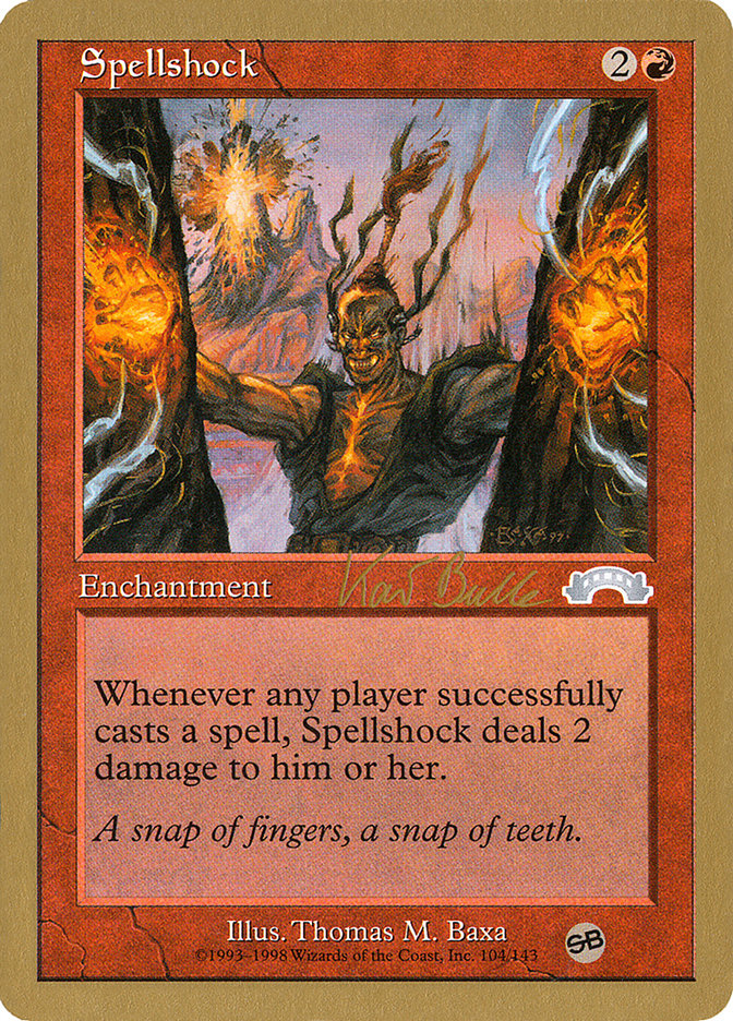 Spellshock (Kai Budde) (SB) [World Championship Decks 1999] Magic: The Gathering