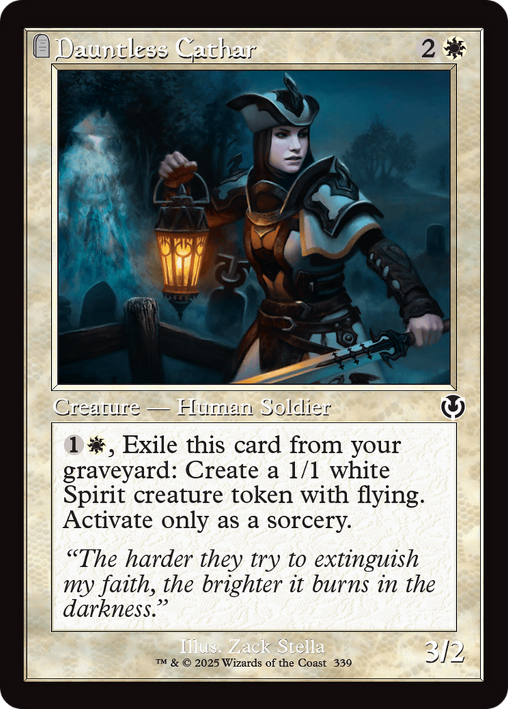 Dauntless Cathar (Retor Frame) [Innistrad Remastered] Magic: The Gathering