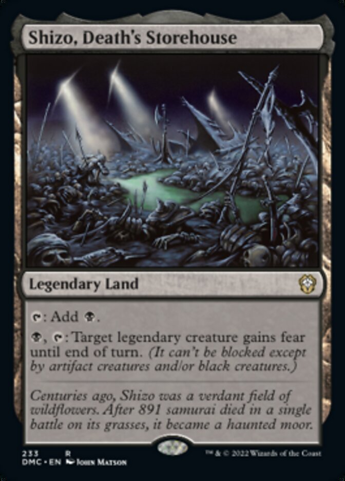 Shizo, Death's Storehouse [Dominaria United Commander] Magic: The Gathering