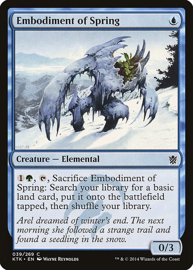 Embodiment of Spring [Khans of Tarkir] Magic: The Gathering